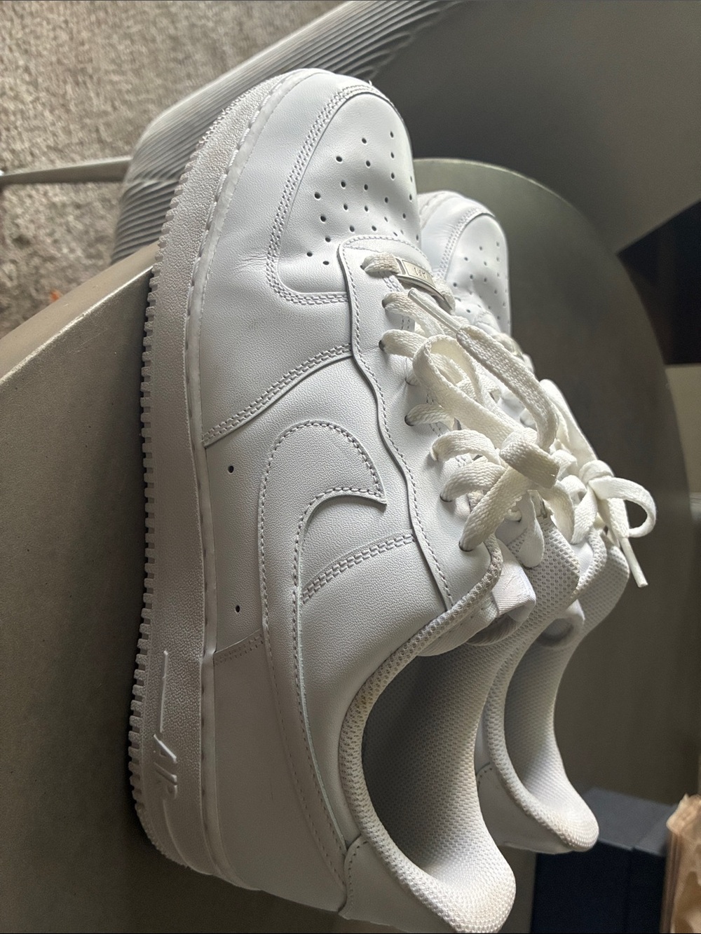 Nike White Low-Top Leather Sneakers